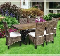 COMO Wicker Rattan Dining set