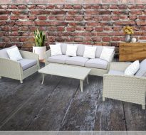 ALEXANDRIA Synthetic Rattan Living Set